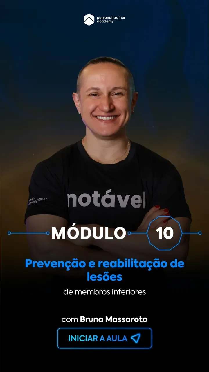 Módulo 10 da pós-graduação em Biomecânica, com professor da Personal Trainer Academy