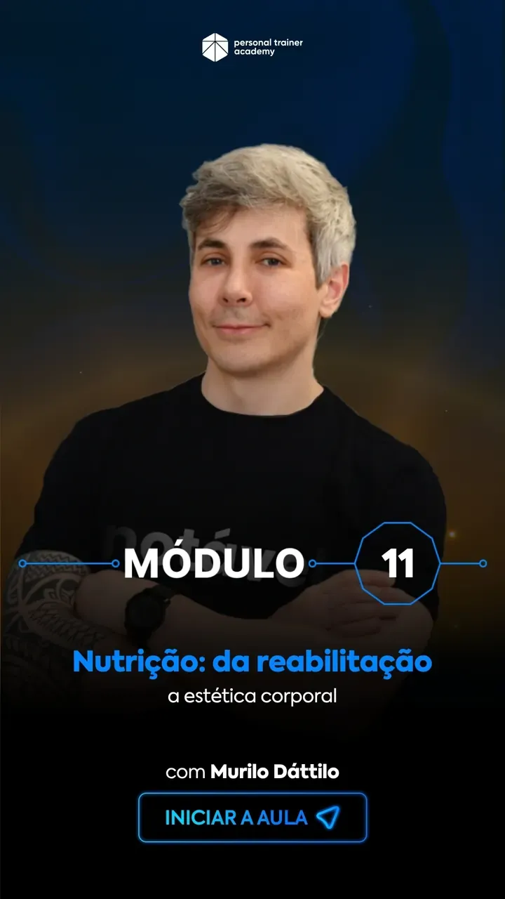 Módulo 11 da pós-graduação em Biomecânica, com professor da Personal Trainer Academy