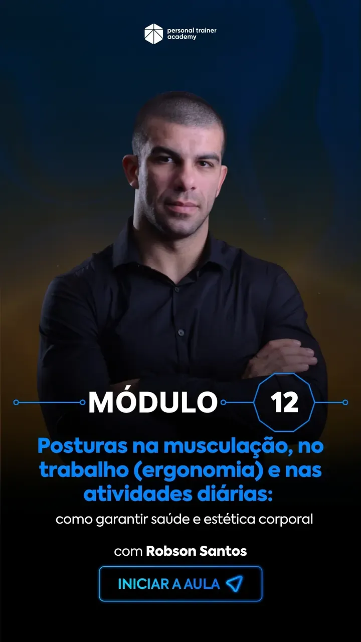 Módulo 12 da pós-graduação em Biomecânica, com professor da Personal Trainer Academy