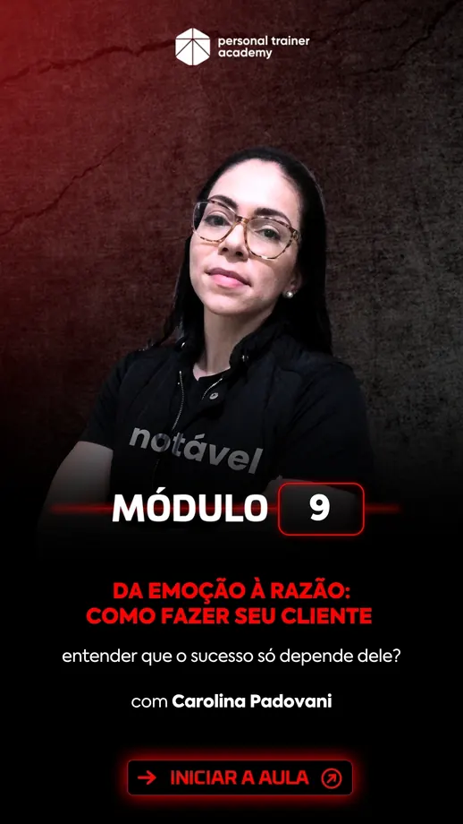 Módulo 9 da pós-graduação em Bodybuilding, com professor da Personal Trainer Academy