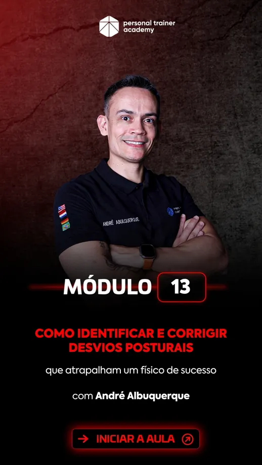 Módulo 13 da pós-graduação em Bodybuilding, com professor da Personal Trainer Academy