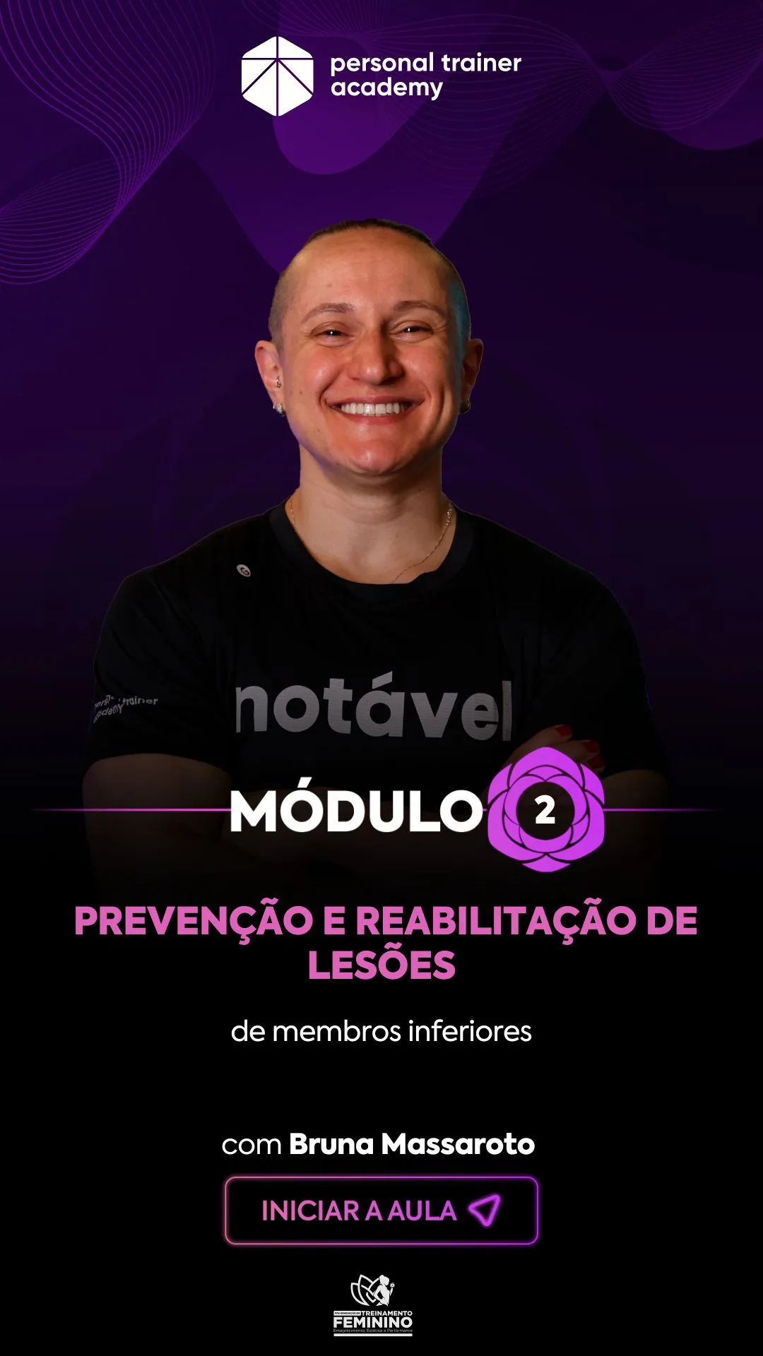 Módulo 2 da pós-graduação em Treinamento Feminino, com professor da Personal Trainer Academy
